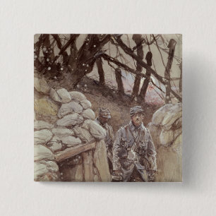 Infantrymen in a Trench, Notre-Dame de Lorette Button