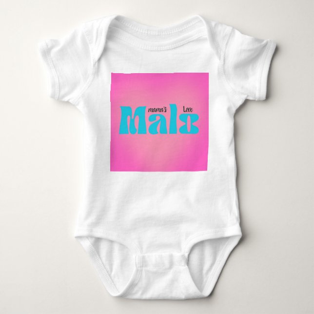 infants mama's love baby bodysuit (Front)
