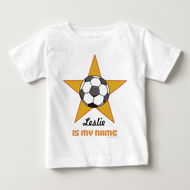 Infant's Personalized Soccer Star Shirt (Front)