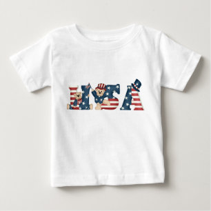 Infant's USA Teddy Bears T-Shirt