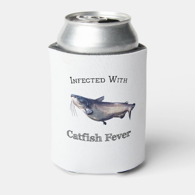 Infected With Catfish Fever Can Cooler (Can Back)