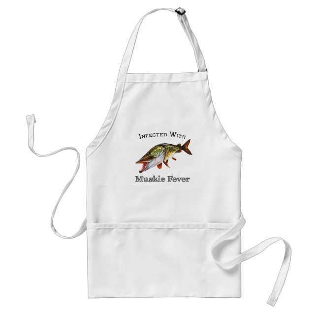 Infected With Muskie Fever Adult Apron (Front)