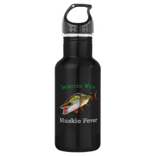 Infected With Muskie Fever Stainless Steel Water Bottle