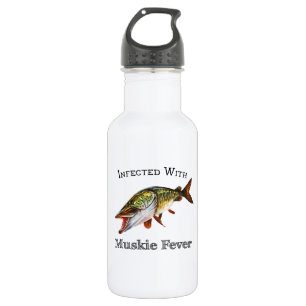 Infected With Muskie Fever Stainless Steel Water Bottle