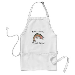 Infected With Trout Fever Adult Apron