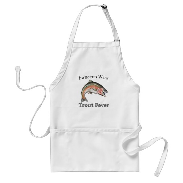 Infected With Trout Fever Adult Apron (Front)