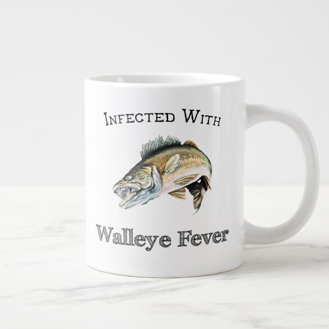 Infected With Walleye Fever Giant Coffee Mug (Right)