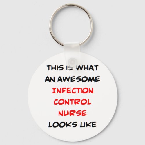 infection control nurse awesome keychain