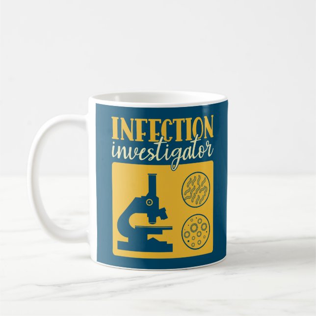 Infection Investigator - Funny Epidemiologist Coffee Mug (Left)