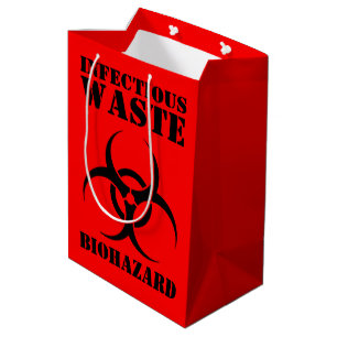 Infectious Waste Biohazard Symbol Medium Gift Bag
