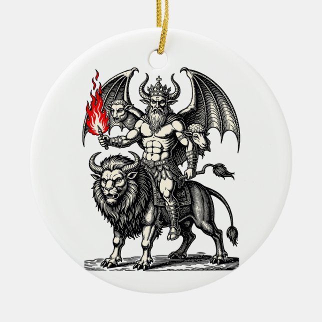 Infernal Asmodeus Ceramic Ornament (Front)