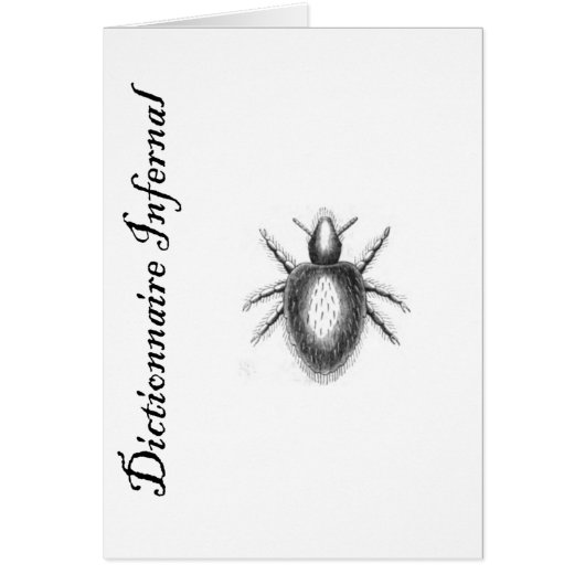 Infernal Dictionary-demon? tick? flea? Cards (Front)