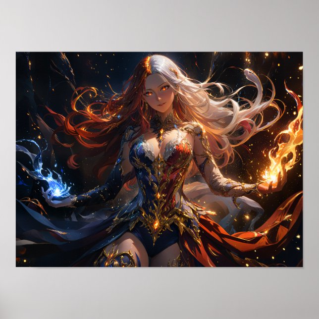 Infernal Flame and Frost Mistress girl Poster (Front)