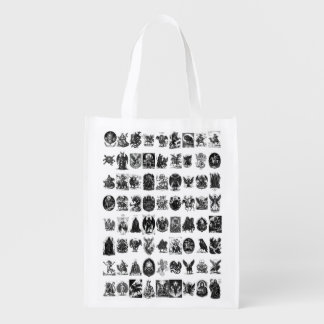 Infernal Icons The Gothic Goetia Collection Grocery Bag