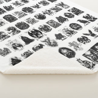 Infernal Icons The Gothic Goetia Collection Sherpa Blanket