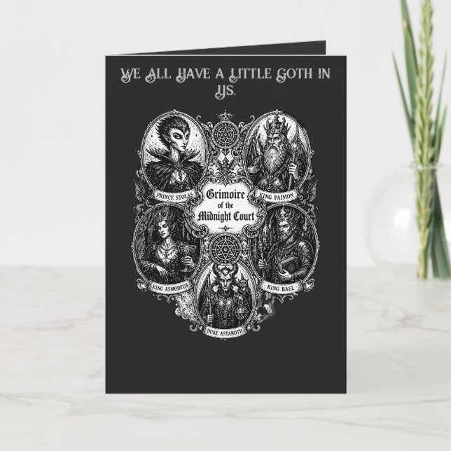 Infernal Icons The Gothic Grimoire Card (Front)