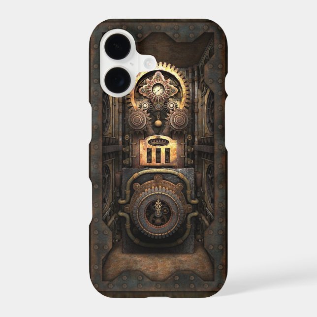 Infernal Steampunk Contraption (Enclosed) Iphone Case (Back)