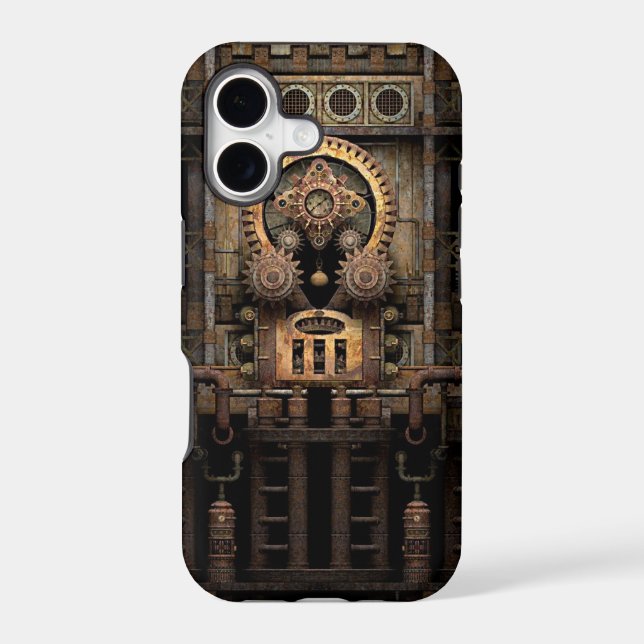 Infernal Steampunk Machine Iphone Case (Back)