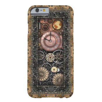 Infernal Steampunk Timepiece #2b Vintage Steampunk Barely There Iphone 6 Case by poppycock_cheapskate at Zazzle