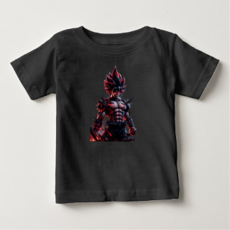 Inferno Anime Warrior Kids T-Shirt – Black Fire
