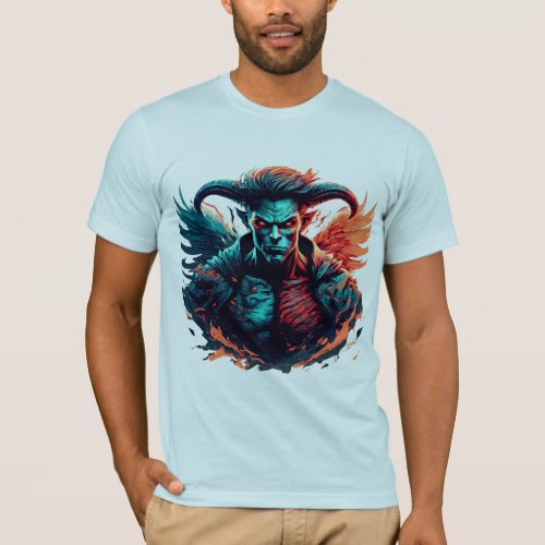 Inferno Awakened Male Devil Design T_Shirt