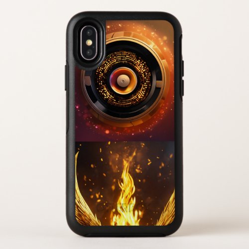 Inferno Beats Blaze Your Style with DJ Fire Phone OtterBox Symmetry iPhone X Case