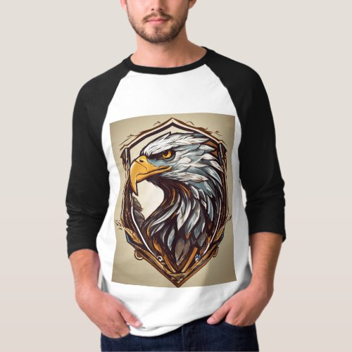 Inferno Guardian An Eagle  Logo Design Tattoo T_Shirt