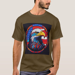 Inferno Guardian:Eagle Head Tattoo Design T-shirt