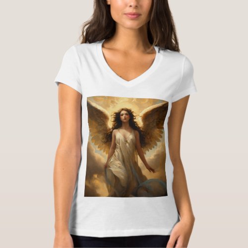 Inferno GuardianGirl Angel Wings Golden Color  T_Shirt