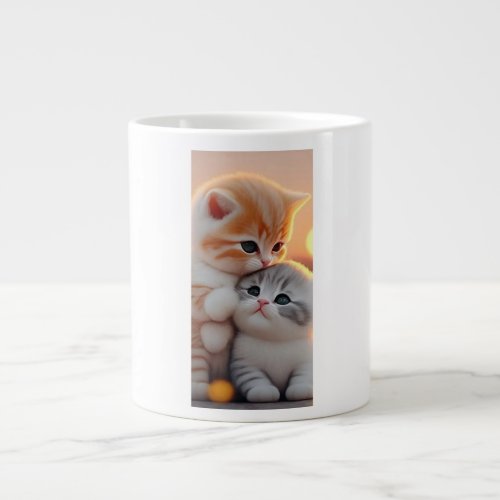Inferno Guardian magestic cat design  Giant Coffee Mug