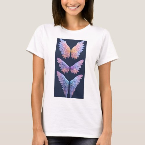 Inferno Guardian Majestic Angel Wings  Design T_Shirt