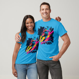 Inferno Pulse: Fiery Heartbeat T-Shirt