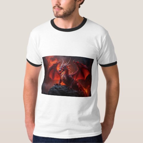 Inferno Reign Red Dragon T_Shirt Designs