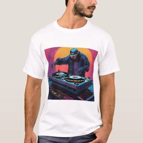 Inferno Resonance DJ Power Sleeve Tattoo Design T_Shirt