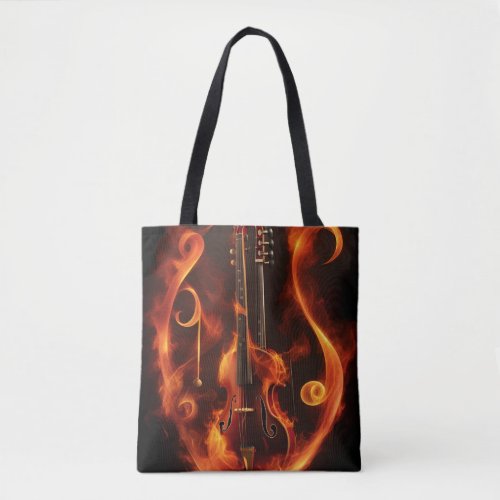 Inferno Rhythms Tote Bag