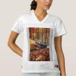 Inferno Run – Black Velocity Through Autumn Flame Women's Football Jersey<br><div class="desc">A matte black sports car rips through a dense autumn forest, its engine screaming as it carves impossible lines between towering trees. A storm of golden, crimson, and fiery orange leaves erupts in its wake, caught in a chaotic dance of speed and color. The camera hugs tight behind, dipping and...</div>