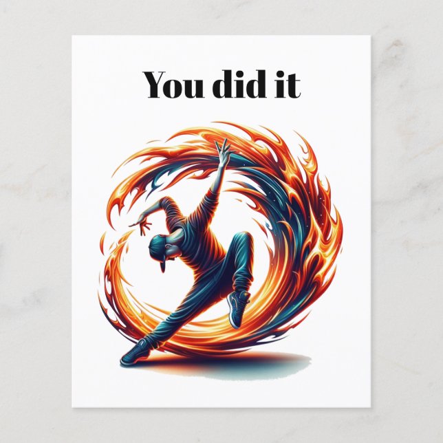 Inferno Spin – Fiery Breakdance Art (Front)