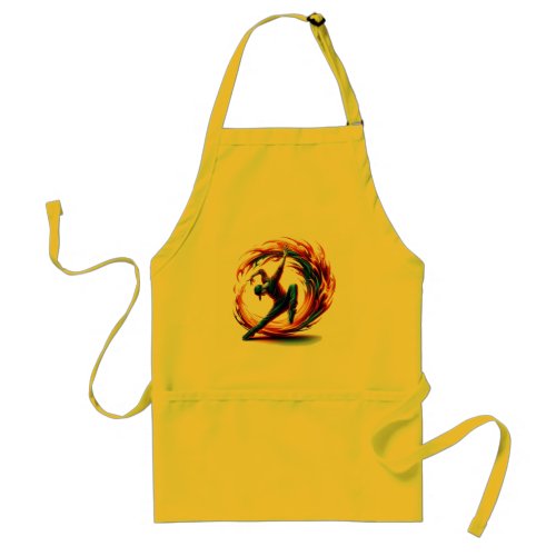 Inferno Spin _ Ignite the spirit of Breakdance Adult Apron