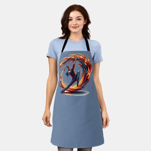 Inferno Spin _ Ignite the spirit of Breakdance Apron