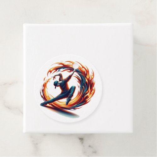 Inferno Spin _ Ignite the spirit of Breakdance Favor Tags