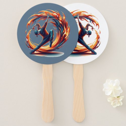 Inferno Spin _ Ignite the spirit of Breakdance Hand Fan