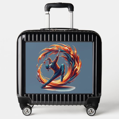 Inferno Spin _ Ignite the spirit of Breakdance Luggage