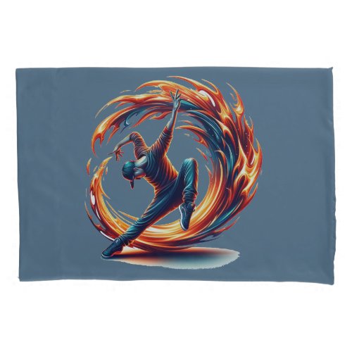 Inferno Spin _ Ignite the spirit of Breakdance Pillow Case
