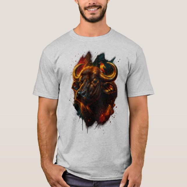 Inferno Taurus – Glowing Bull Power T-Shirt (Front)