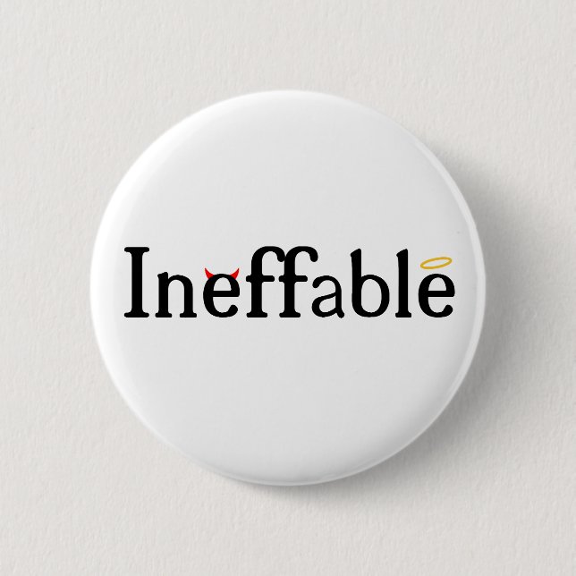 Inffable Heaven and Hell Button (Front)