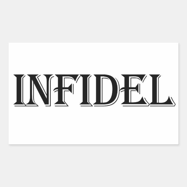 Infidel Rectangular Sticker (Front)