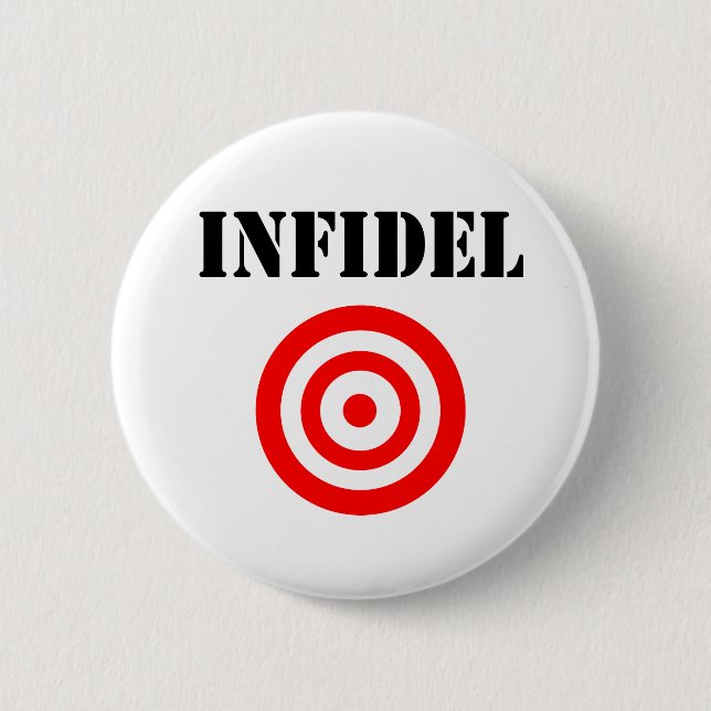 Infidel (with target) button (Front)