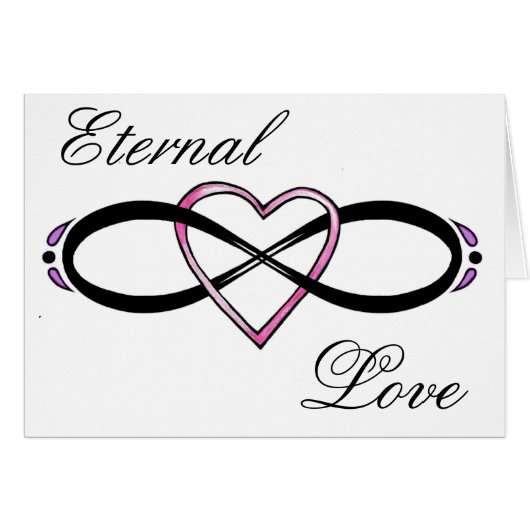 Infinate Love design Cards (Front Horizontal)