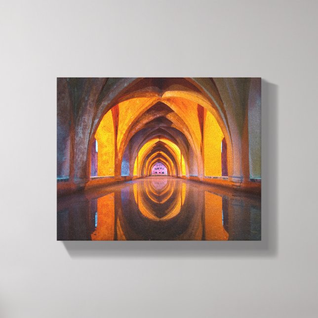 infinite architecture wrapped canvas print (Front)