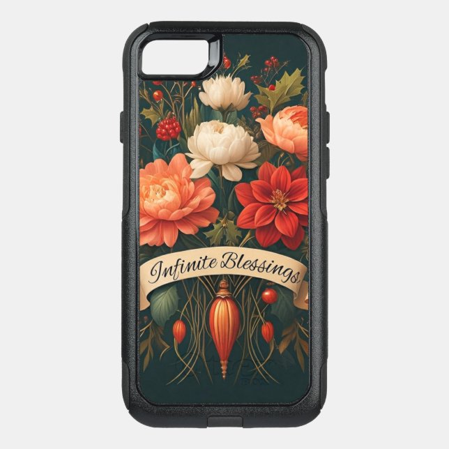 Infinite Blessings Floral Phone Case - OtterBox (Back)